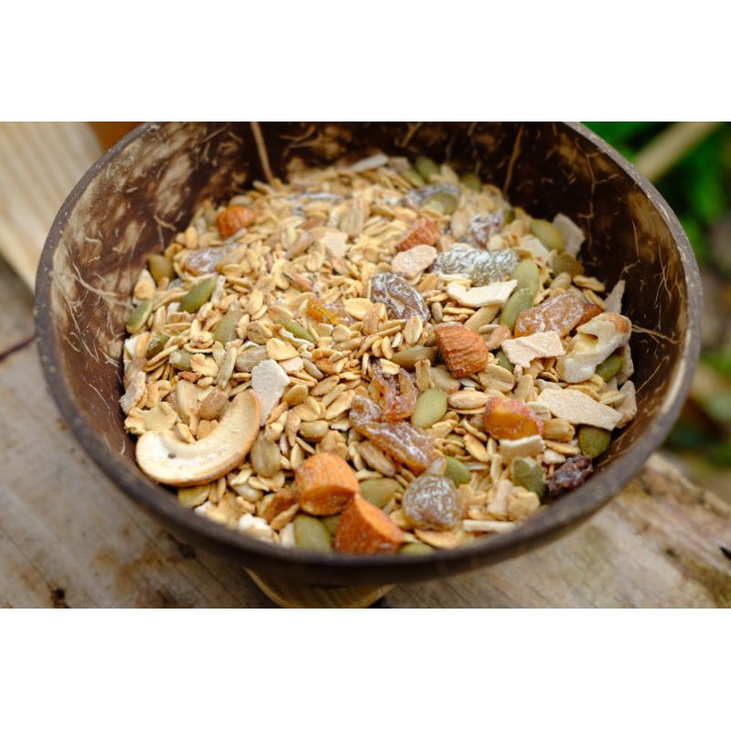 Mixed Nuts & Fruits 9 Loại Hạt Và Trái Cây Farm Ơ - Hũ Thủy Tinh 500gr | BigBuy360 - bigbuy360.vn