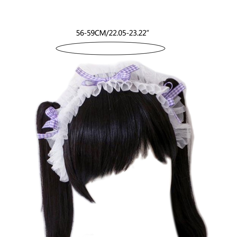 Băng Đô Cài Tóc Đính Nơ Ren Phong Cách Lolita