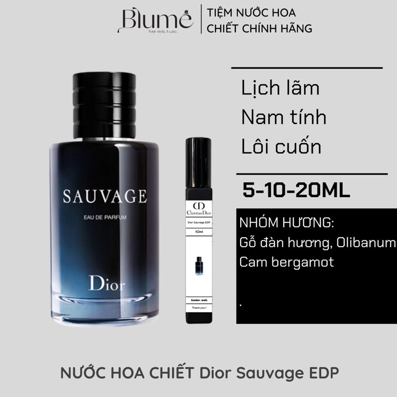 💐 Nước hoa Dior Sauvage EDP 10ml - Tiệm Nước Bông