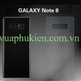 Combo 3 miếng dán cacbon 3D Siêu hót sam sung Note 8 ( mặt sau lưng)