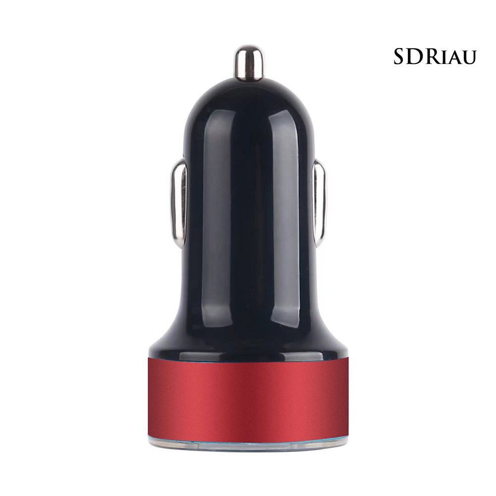 Tẩu sạc nhanh 3.1A có đèn led hiển thị tiện dụng cho xe hơi