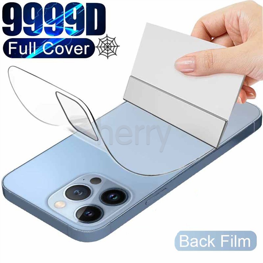 Miếng Dán Hydrogel Mềm Hd Bảo Vệ Mặt Sau Cho iPhone 15 Plus 14 13 Mini 12 Pro 11 XR X XS Max 7 8 6 6S SE 2020