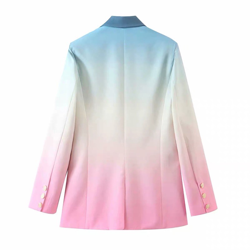 Vest blazer tay dài màu ombre tqxk