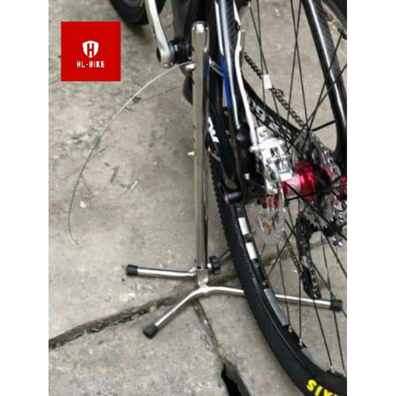 Chân dựng chống xe đạp inox