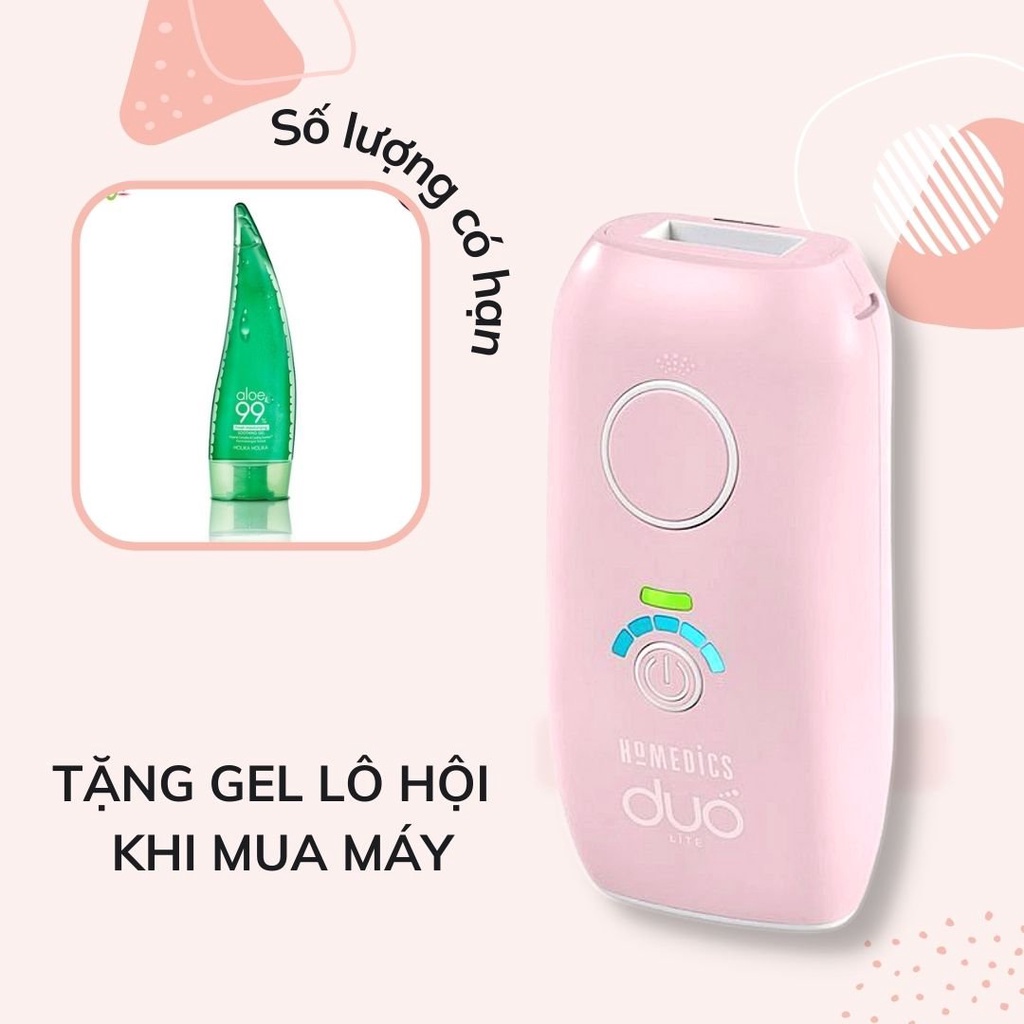 Máy triệt lông cá nhân HoMedics IPL-HH180-EU Công nghệ kép IPL&AFT màu hồng