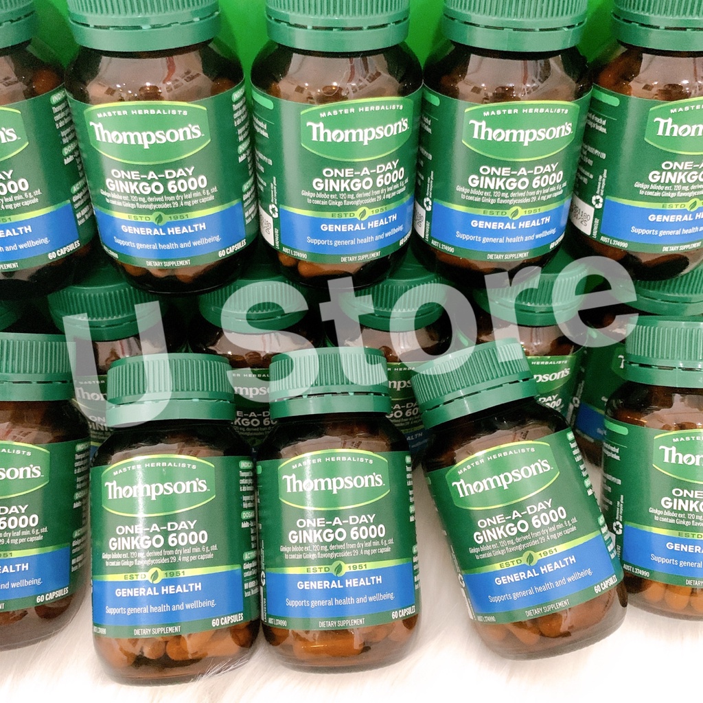 Thompson’s One-A-Day Ginkgo 6000mg 60 viên