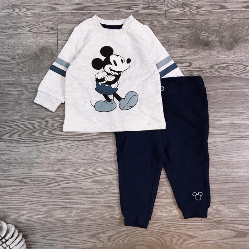 Bộ nỉ CA mickey hãng Disney dư xịn cho bé