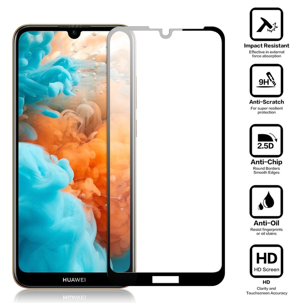 Kính cường lực bảo vệ màn hình điện thoại Huawei Y7 Pro 2019 Y7 Prime y7pro 2019