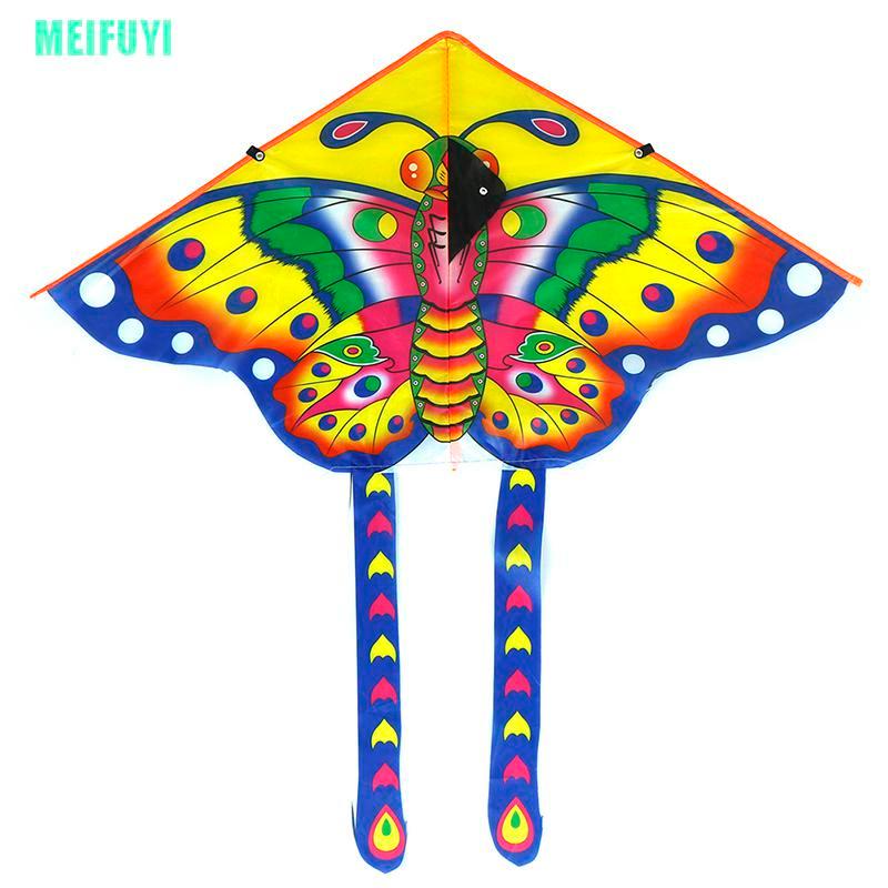 BUTTERFLY 1 Bộ Diều Hình Bướm 90x50cm Tay Cầm Dài