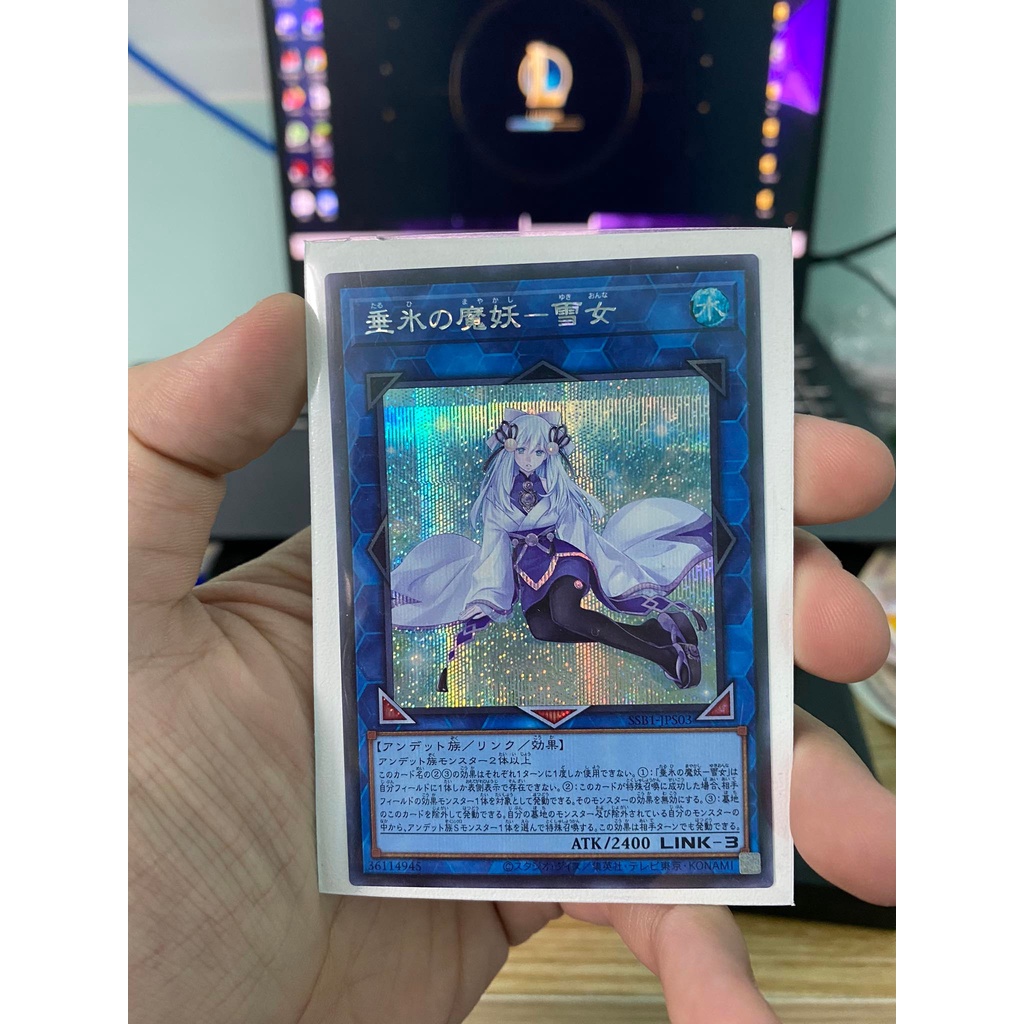 [Pykechu Shop] Thẻ bài Yu-gi-oh card Yuki-Onna, the Icicle Mayakashi - SSB1-JPS01 -JP - Secret - OCG