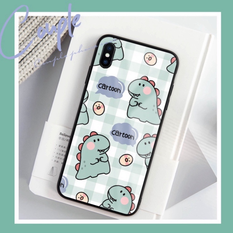 Ốp lưng iphone 6, 7, 8 Plus, X, XS, XR, XSMAX, 11, 11PRO, 11 PROMAX, 12, 13 PROMAX khủng long thời tiền sử CAT TOON BẰNG