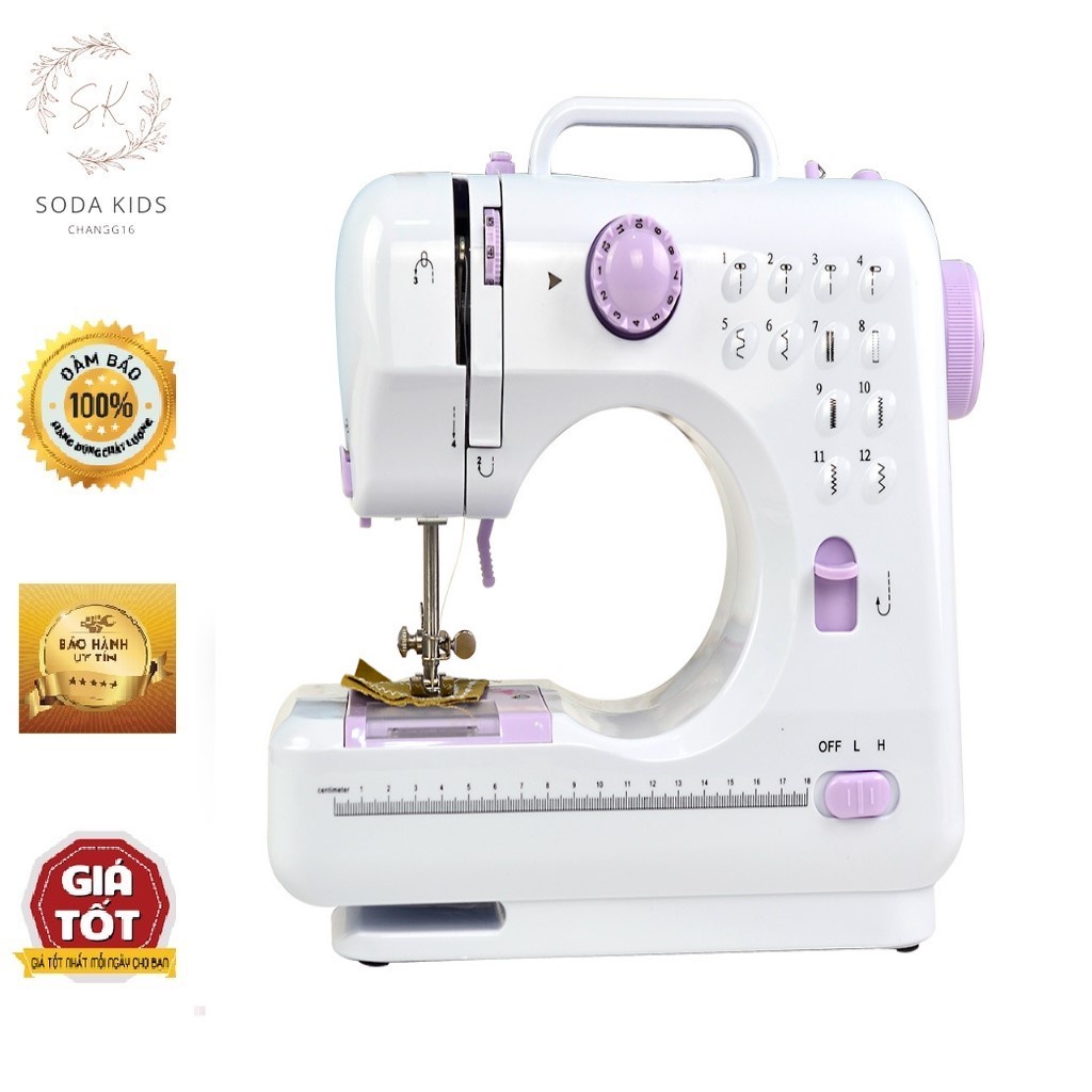Máy May Mini Gia Đình FHSM505 12 Kiểu May, Tốc Độ, Đa Năng- QT4047