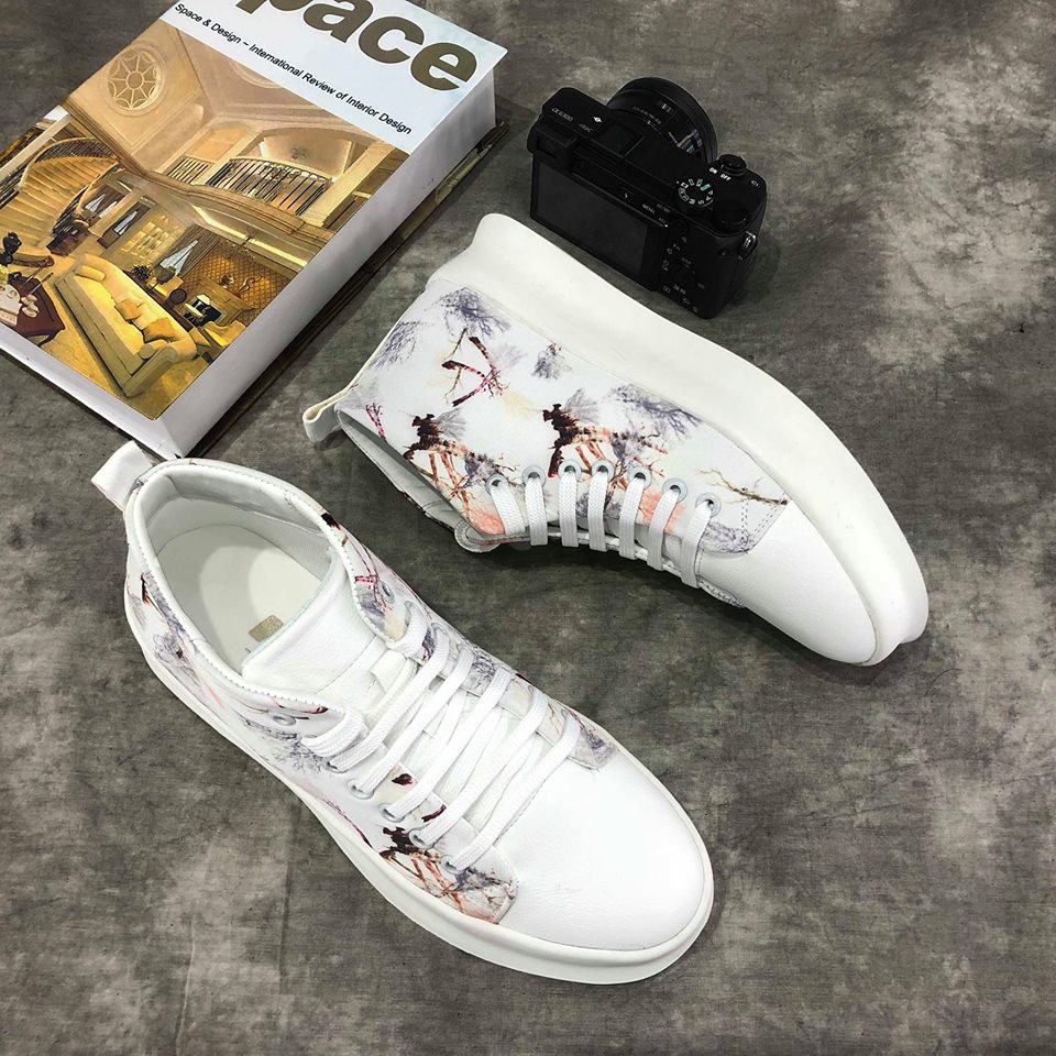 [Tặng Hộp, Tẩy trắng,  VIDEO] Giầy thể thao cổ cao Hàn Quốc | BigBuy360 - bigbuy360.vn