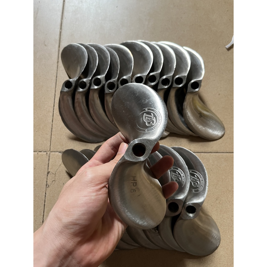 Chân vịt inox thái 6hp, 6.5hp  lỗ ren 14mm, 16mm chân vịt thái 2 cánh inox 304