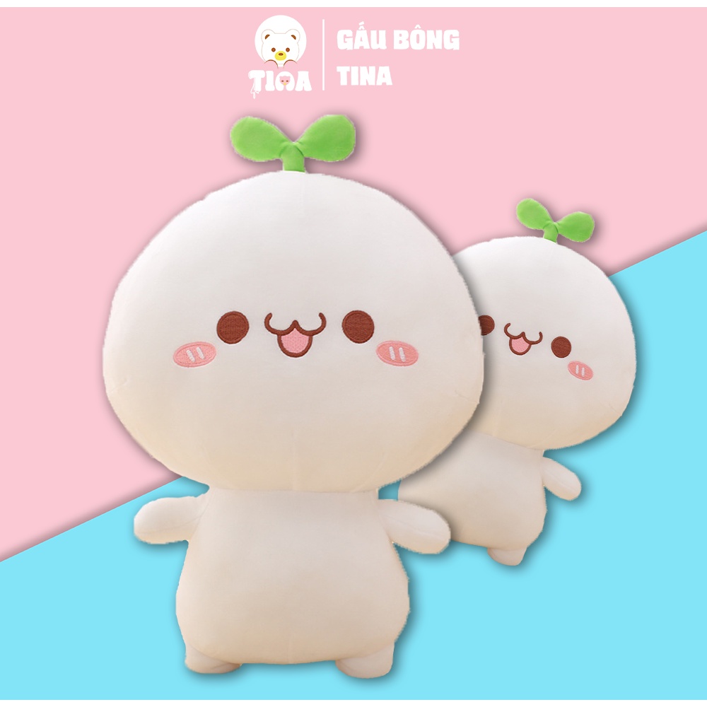 Gấu bông mini rau mầm TINA cute dễ thương gấu ôm mầm cây