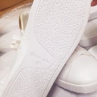Giày STRADIVARIUS WHITE TRAINERS WITH HELL DETAIL