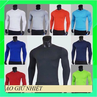 Áo giữ nhiệt, Áo body, áo thun nam. Áo bóng đá tay dai co dãn cực đẹp có logo