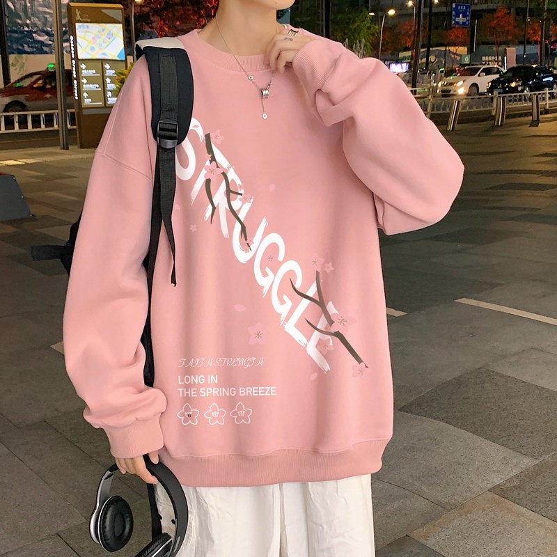 Áo hoodie IFNICEFUTURE dài tay cổ tròn dáng rộng thời trang mới cho nam