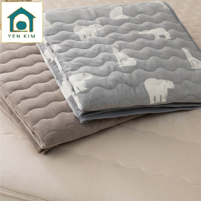 [ MỚI VỀ ] Drap bảo vệ nệm 1m x 2m màu xanh dương mát mẻ tiện ích-Hàng Xuất Dư cao cấp