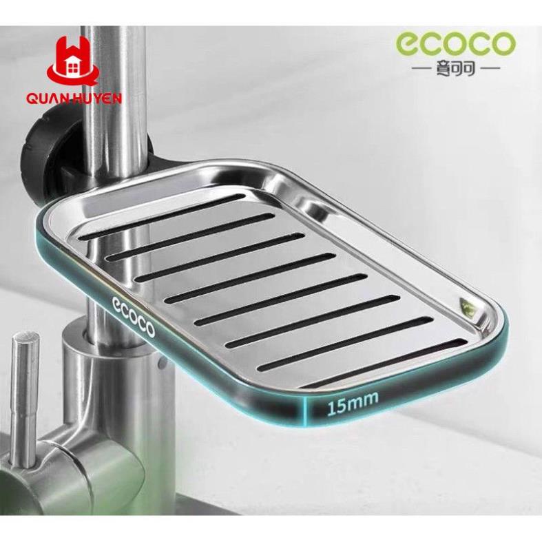 Khay để xà phòng, mớ rửa bát inox ECOCO cao cấp không hoen gỉ EL