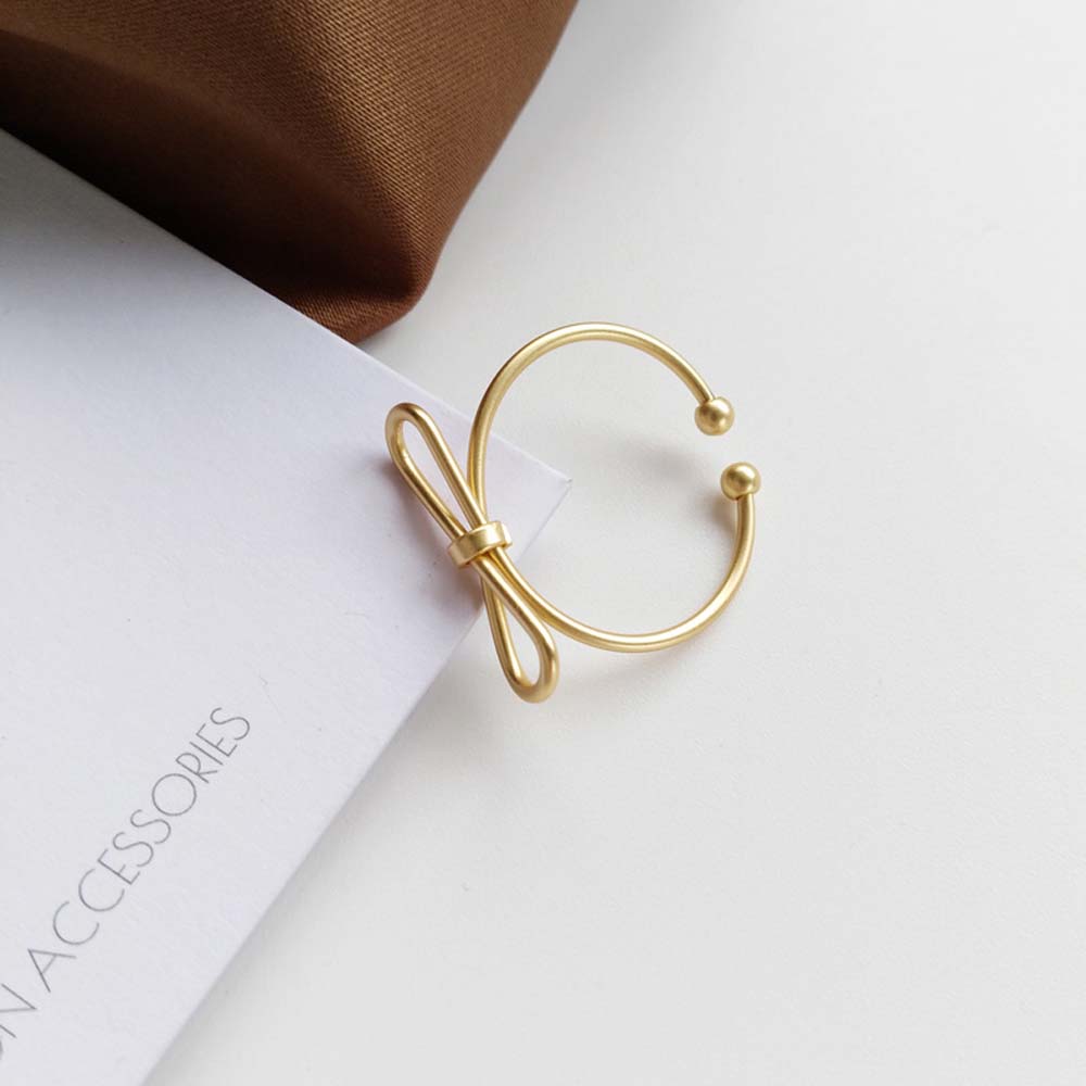 Nhẫn Hợp Kim Hình Nơ Xinh Xắn Dành Cho Nữ