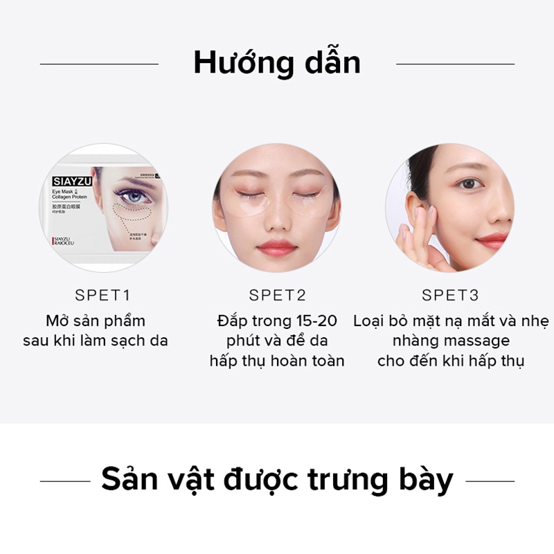 Mặt nạ mắt collagen IMAGES dưỡng ẩm cải thiện nếp nhăn và quầng thâm da mắt