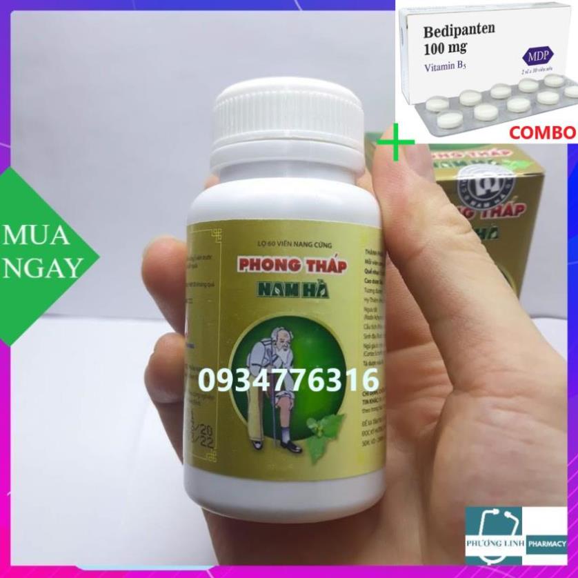 Combo Bedipanten 100mg +  Phong thấp Nam Hà 60 viên