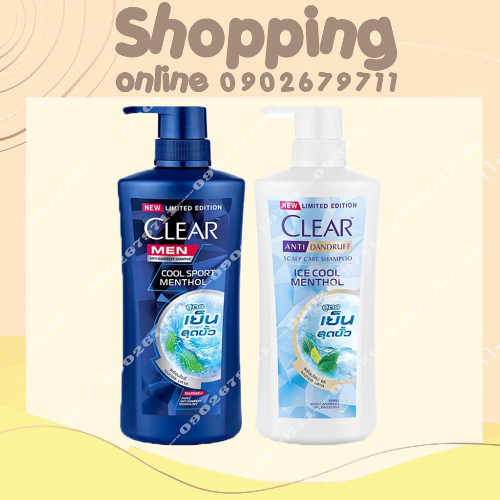 Dầu gội Clear Bạc Hà Thái Lan 480ML