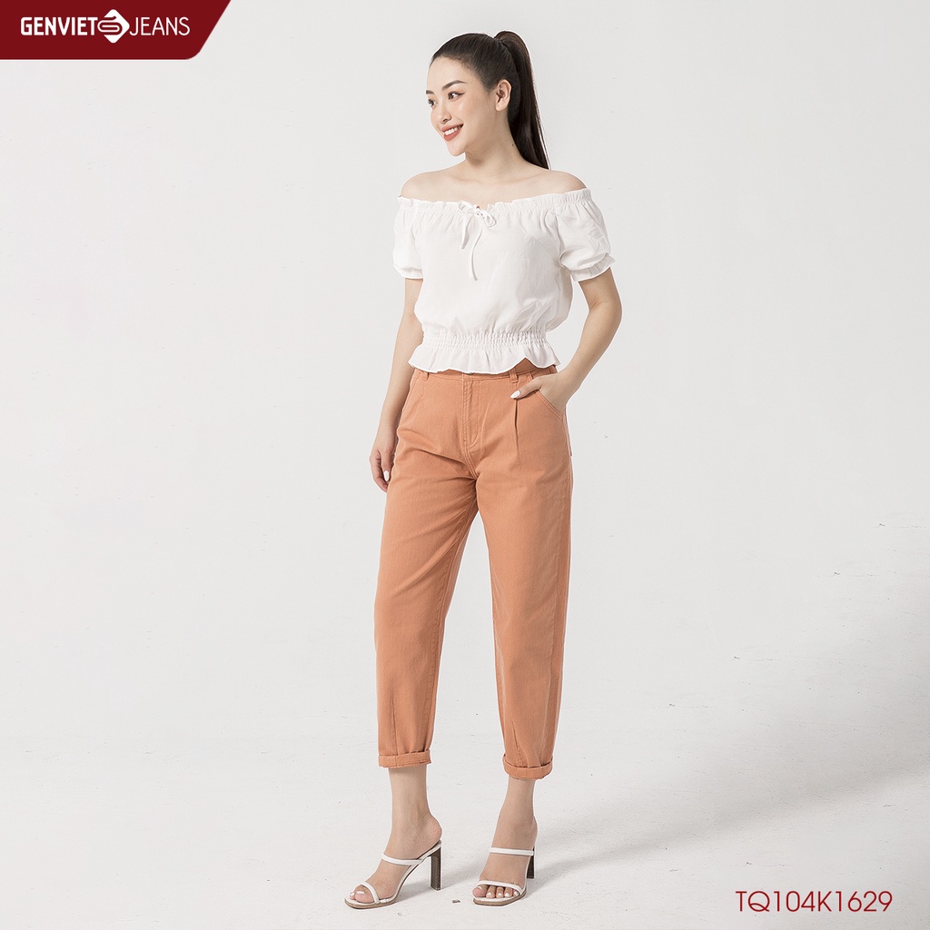 Quần Dài Kaki Nữ Col Thụng GENVIET TQ104K1629