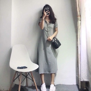 Váy cúc ngực
