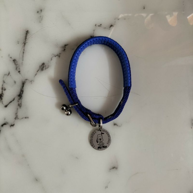 COMBO THẺ TÊN VÀ VÒNG CỔ TẶNG KÈM CHUÔNG THIẾT KẾ THEO YÊU CẦU CHO THÚ CƯNG