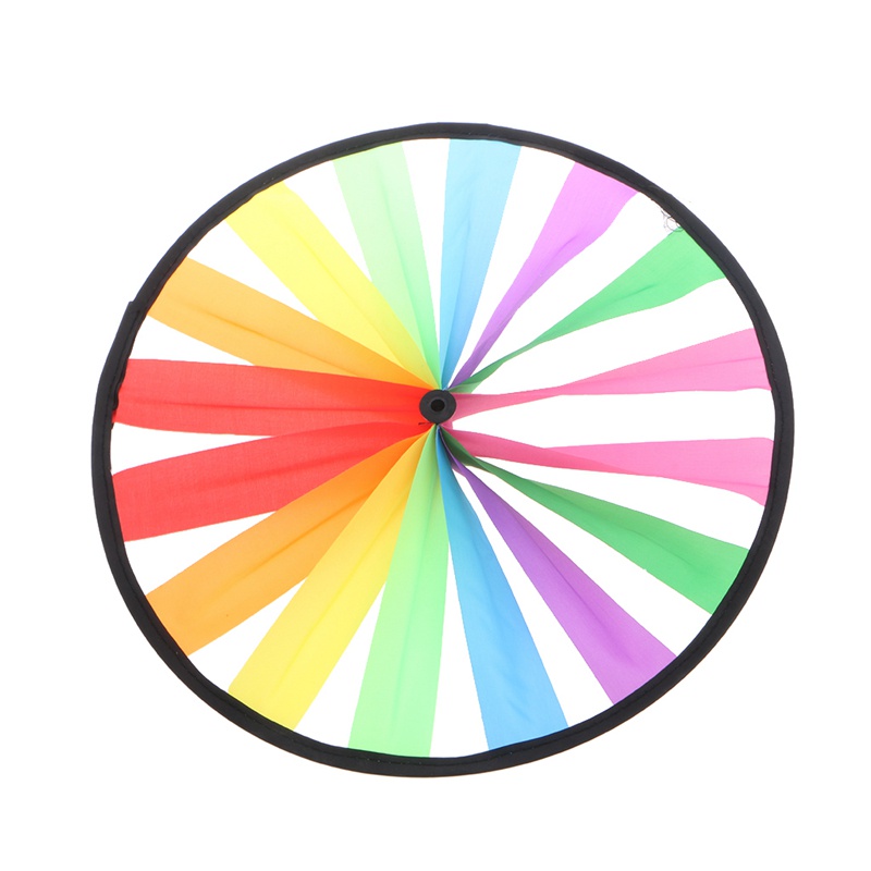 Chong Chóng Gió Ba Bánh Xe Màu Cầu Vồng Trang Trí Sân Vườn Ngoài Trời