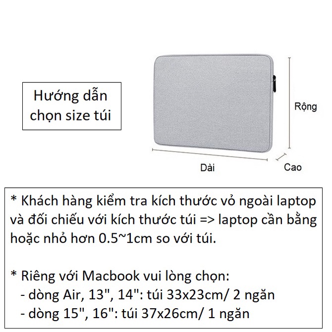 Túi chống sốc, chống thấm, siêu mỏng, thời trang Bubm, Baona dùng cho iPad/ Macbook/ Surface/ Laptop/ Tablet FMBM