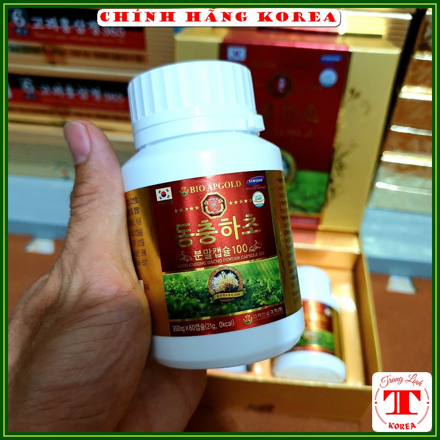 Viên uống đông trùng hạ thảo Bio chính hãng, hộp 120 viên - Đông trùng hạ thảo tăng đề kháng, sức khỏe, phòng ung thư