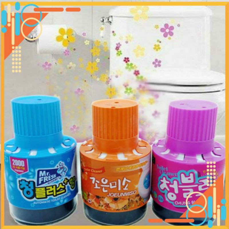 CỐC THẢ BỒN CẦU⚡FREESHIP⚡ CỤC THẢ BỒN CẦU MÀU CAM KHỬ MÙI TẠO HƯƠNG THƠM HÀN QUỐC TIỆN DỤNG