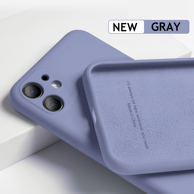 Ốp điện thoại silicone mềm dẻo chính hãng màu trơn dành cho iPhone 11 Pro Max SE 2020 XS XR 6 6S 7 8 Plus