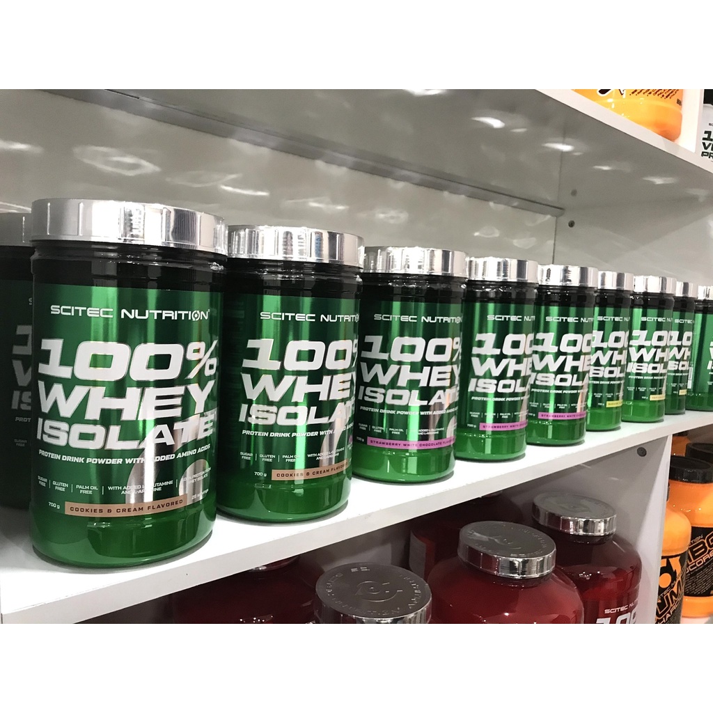 Whey Protein | 100% WHEY PROTEIN ISOLATE 700G - Whey protein tăng cơ tinh kiết, không nóng trong | SCTEC NUTRITION