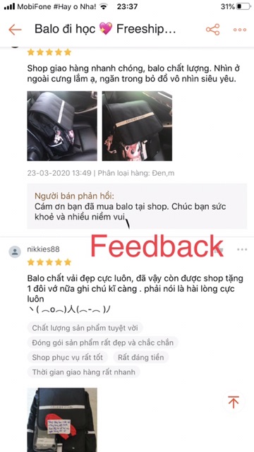 Balo đi học  ba lô thời trang để đi học, đi chơi 1hitshop