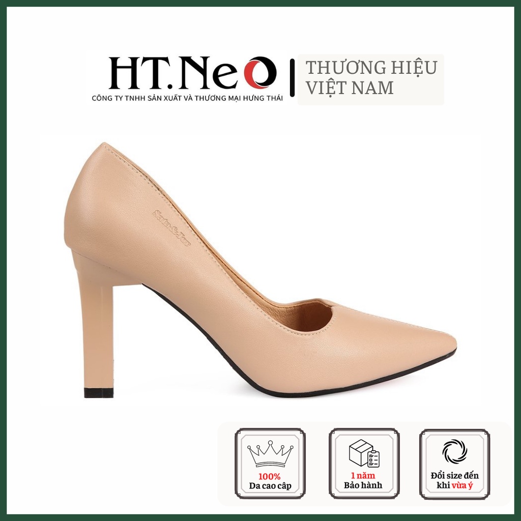 Giày cao gót 9p - giày công sở HT.NEO kiểu dáng sang trọng cá tính cực hot 2022, da siêu mềm, đường may tỉ mỉ CS164