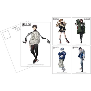 Postcard radio eva bưu thiếp bản giới hạn evangelion