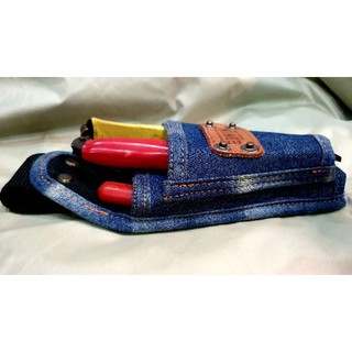 Bao đeo dụng cụ Edwin chất liệu washed denim