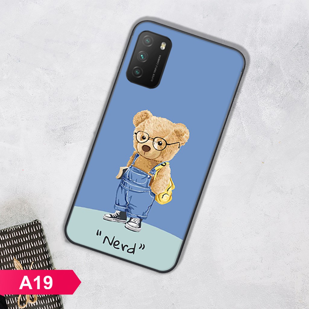 [SALE]ỐP LƯNG XIAOMI POCO M3/REDMI 9T/POCO X3 NFC IN HÌNH CHÚ GẤU CỰC ĐÁNG YÊU