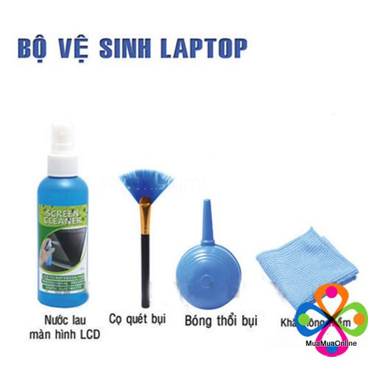 Bộ Vệ Sinh Màn Hình LCD, Laptop 4 Món Cao Cấp