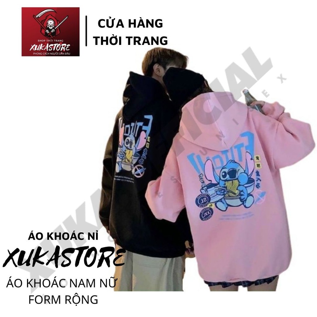 Áo khoác hoodie đôi nam nữ XUKASTORE In Hình WIND ,  phong cách Unisex có 3 màu form rộng