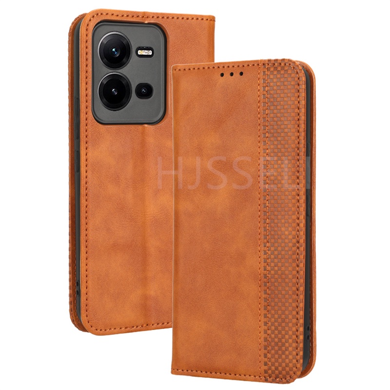 Ốp Dạng Lật Bằng Da Có Ngăn Đựng Thẻ Dành Cho VIVO V25 5G VIVO V25e 5G