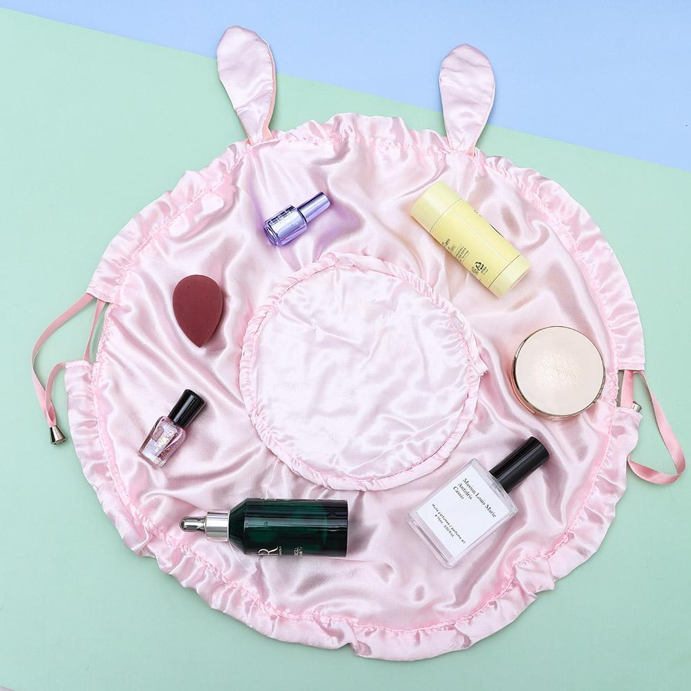 WATTLE Túi Đựng Mỹ Phẩm Bằng Nhung Hình Tai Thỏ Xinh Xắn