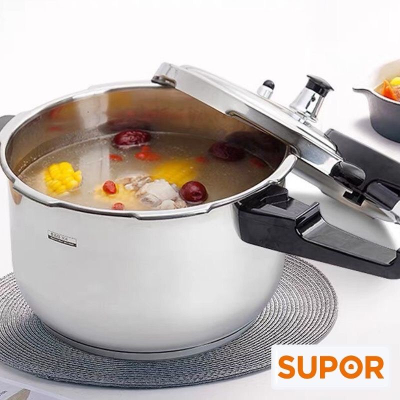 Nồi áp suất bếp từ 5 lớp Supor inox 304 cao cấp 18cm-3.5L YW183FA1-VN (Bạc) hàng chính hãng bảo hành 12 tháng