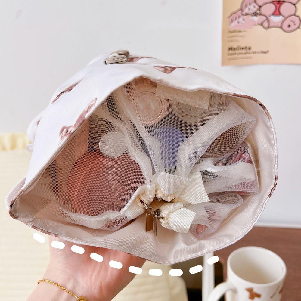 Túi Đựng Mỹ Phẩm Du Lịch Sức Chứa Lớn Hình Thỏ Dễ Thương Cho Nữ