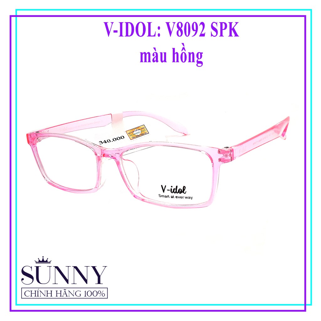 V8092 gọng kính chính hãng V-idol chính hãng, thiết kế dễ đeo bảo vệ mắt