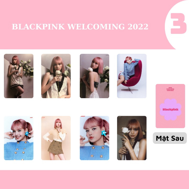 SET 8 CARD BLACKPINK WELCOMING COLLECTION 2022